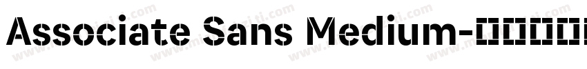 Associate Sans Medium字体转换